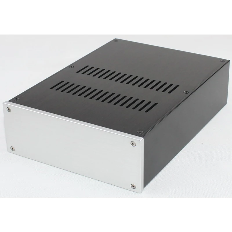 Vogue 308*223*80MM CJ093 All Aluminum Preamp Amplifier Chassis Box House DIY Enclosure With Feet Screws Amplifier Case Shell