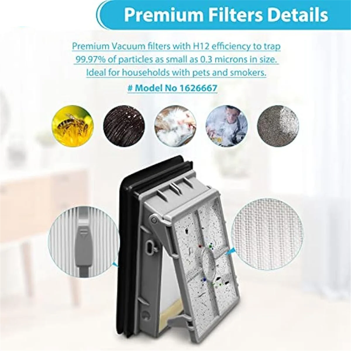 A01M Kit filtro a rullo spazzola per Bissell X7 Crosswave Pet Pro 3279 3277 3011 3055 Multi-superficie All in One Aspirapolvere Wet-Dry