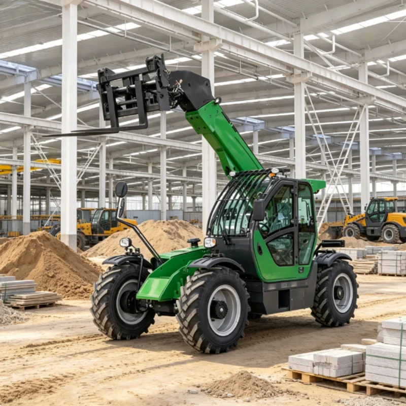 Customized Plant Quality 2.5ton 3.5ton Telehandler Crane 6m 7m 10m Maximum Lifting Height Telescopic Fork Lift