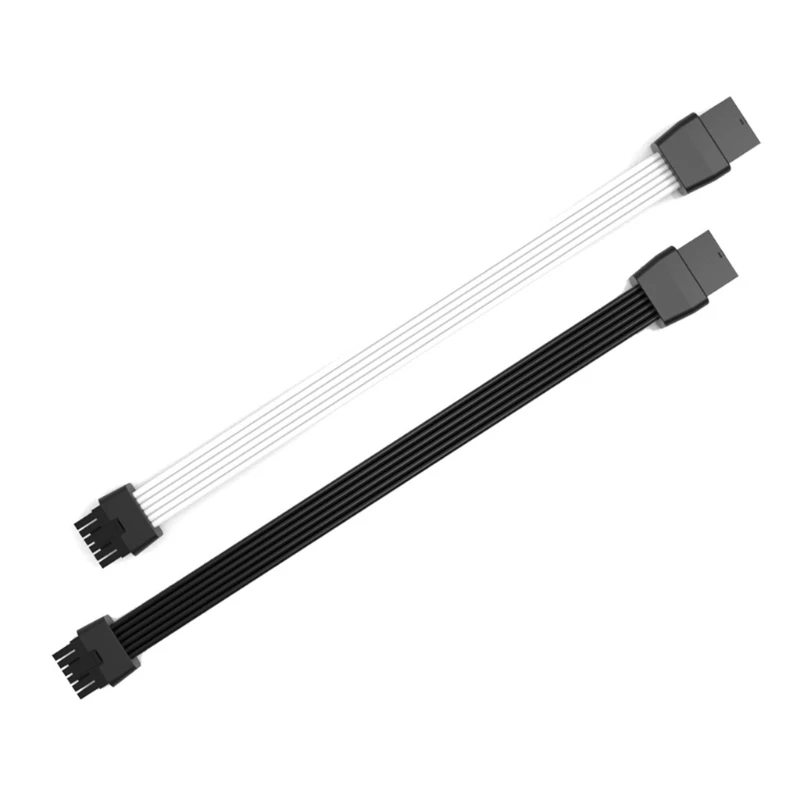 Potente cable alimentación PCIe5.0 para tarjetas gráficas 12VHPWR Adaptador 16 pines Cable extensión Reemplazo cable