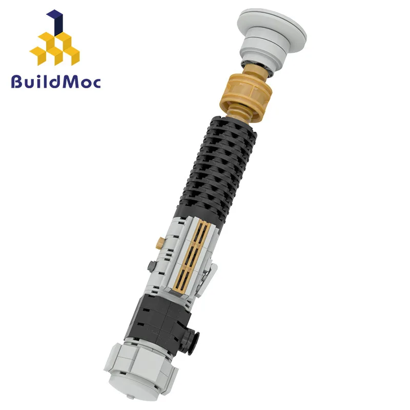 

Совместимый с Buildmoc Star O Wars MOC-35811 Оби-Вана, световой меч, рукоять, головоломка в сборе, строительные блоки, игрушка C5302, кирпичи для детей