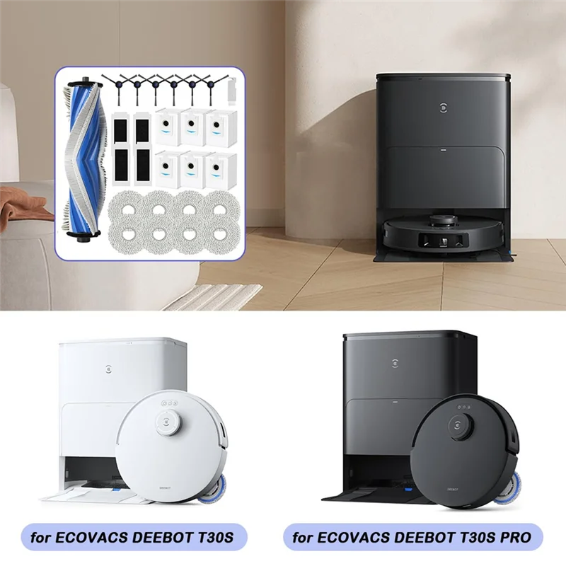 Rollenbürste für Ecovacs DEEBOT T30S Zubehör für Ecovacs Deebot T30S Pro Staubsaugerbürste
