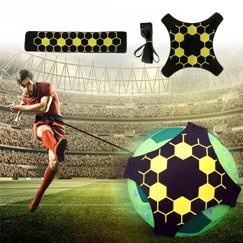 

Adjustable Football Kick Trainer Soccer Ball Kids Practice Solo Aid Assistance Waist Belt Control Skill Training Balls Size 4 -7