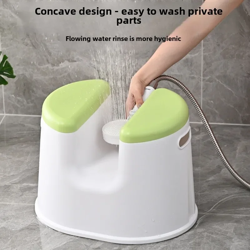 Taburete  ducha ergonómico: asiento  baño antislizante para mujeres mayores/embarazadas, silla  baño antimoho  estilo