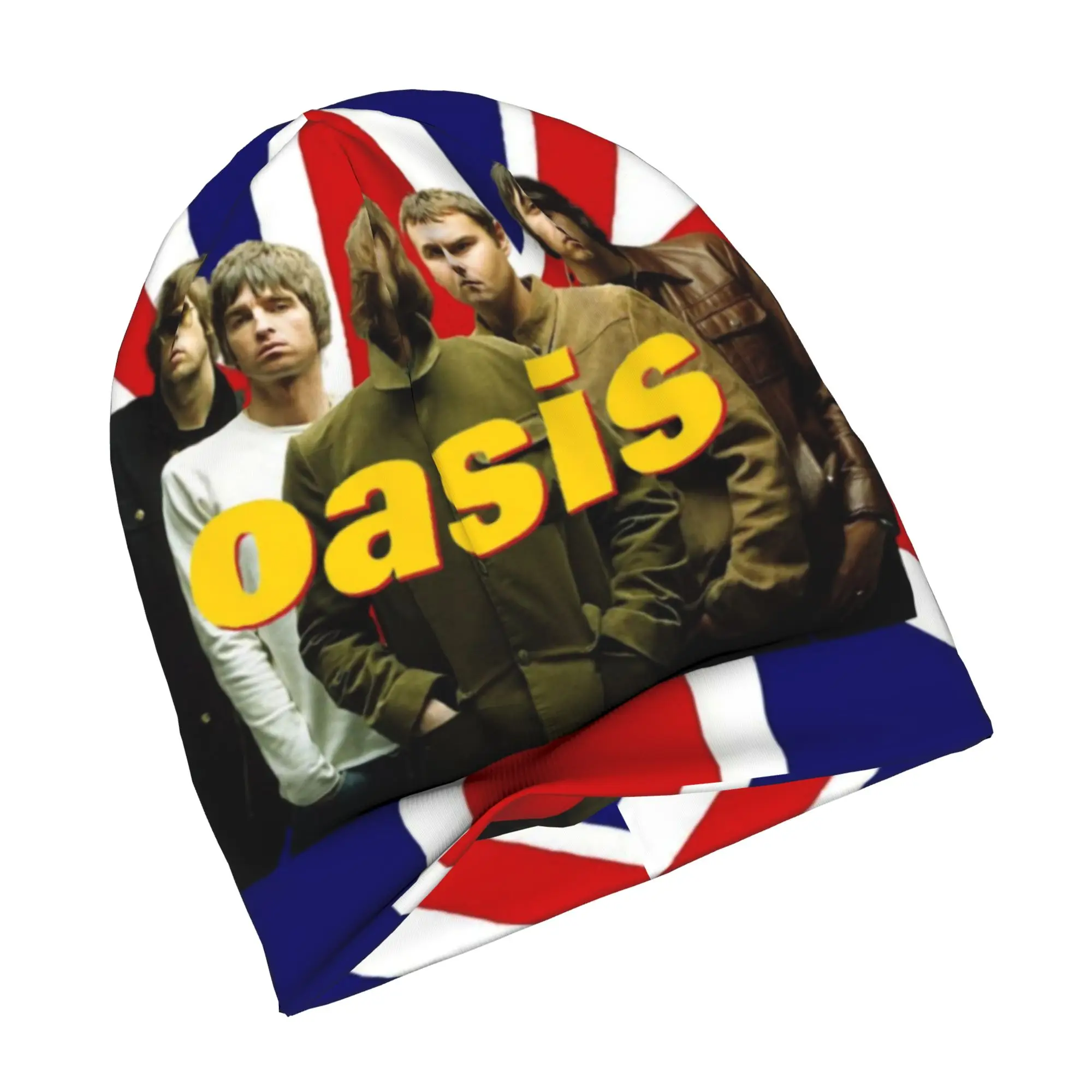 British Music Definitely Maybe O-Oasis Skullies Beanies Caps Unisex Winter Warm Knit Hat Fashion Adult  Bonnet Hats Ski Cap