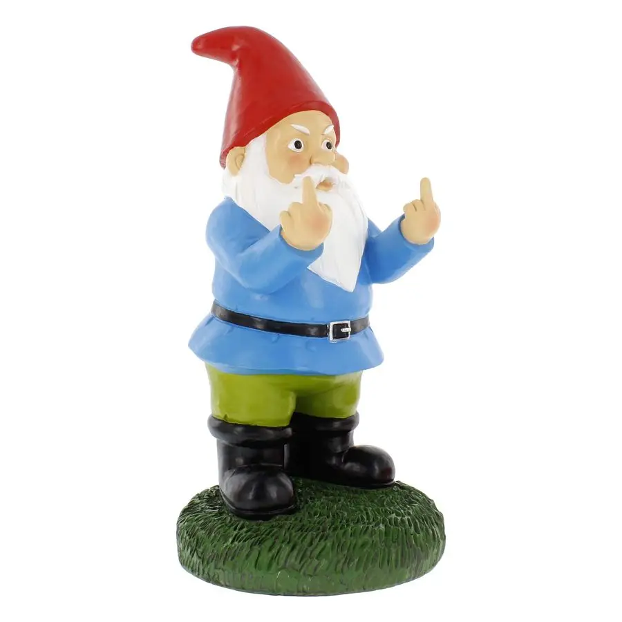 

Неокрашенный гном Gnude Gnomes с вытянутой вверх рукой, 31,75 см, для раскрашивания, забавные садовые гномы для взрослых, из полирезина, для улицы