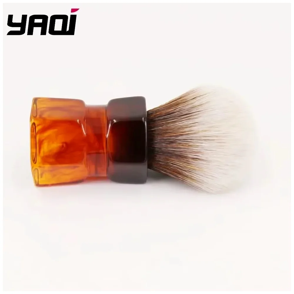 YAQI Moka Express Wet Shave Tools Shaving Brush 24mm Men Shaving Products Synthetic Hair Barbe Mens Shaving Brush Mens Gift