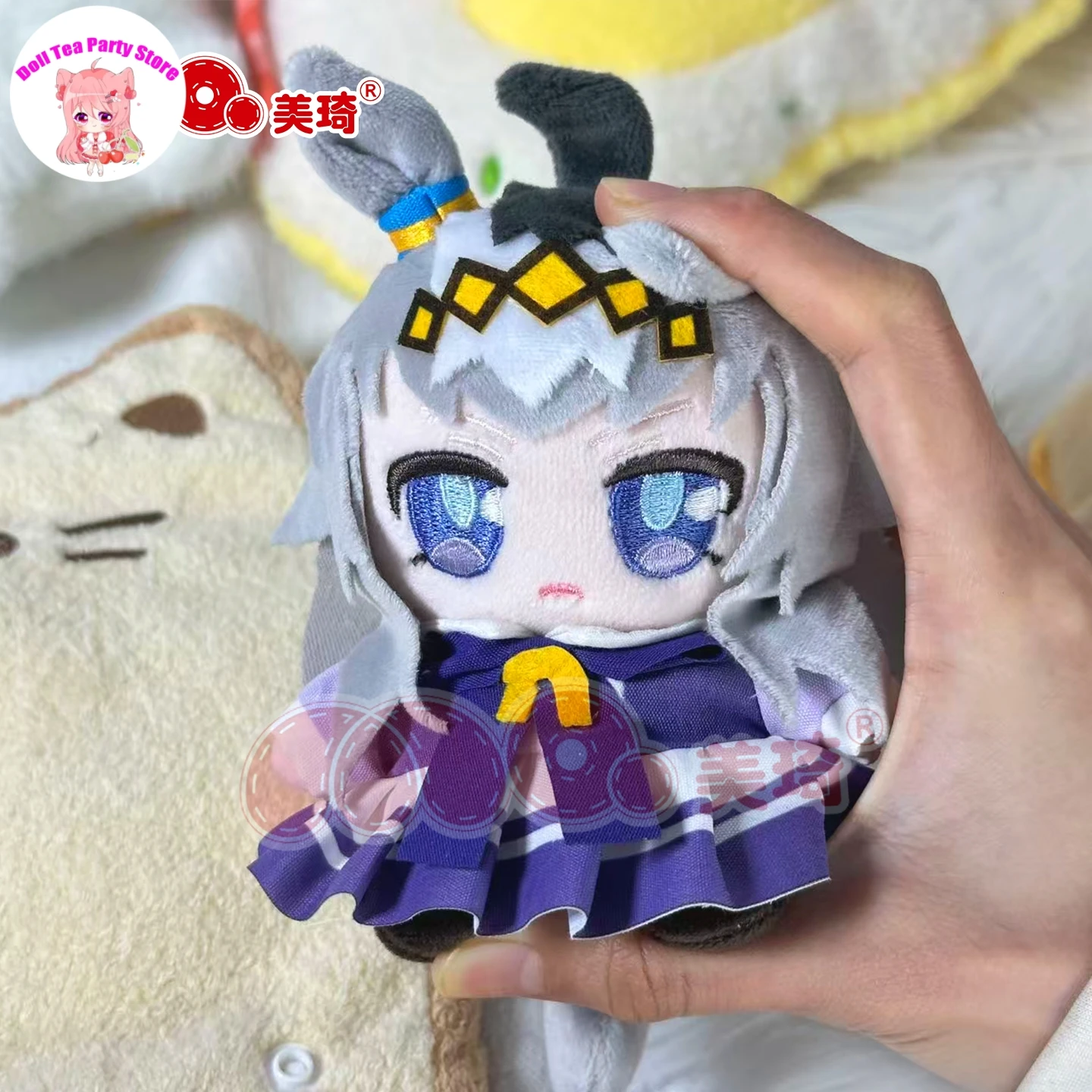 Anime Umamusume: Pretty Derby Oguri Cap Doujin Baumwollpuppe Entzückender 15 cm Rucksack-Anhänger Geschenk Schlüsselanhänger Plüschtiere Plüschtiere