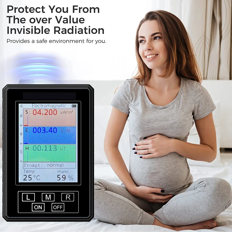 Handheld Portable XR‑2 PRO EMF Meter, All‑in‑One Radiation Tester Electromagnetic Field Radiation Detector Dosimeter & Monitor