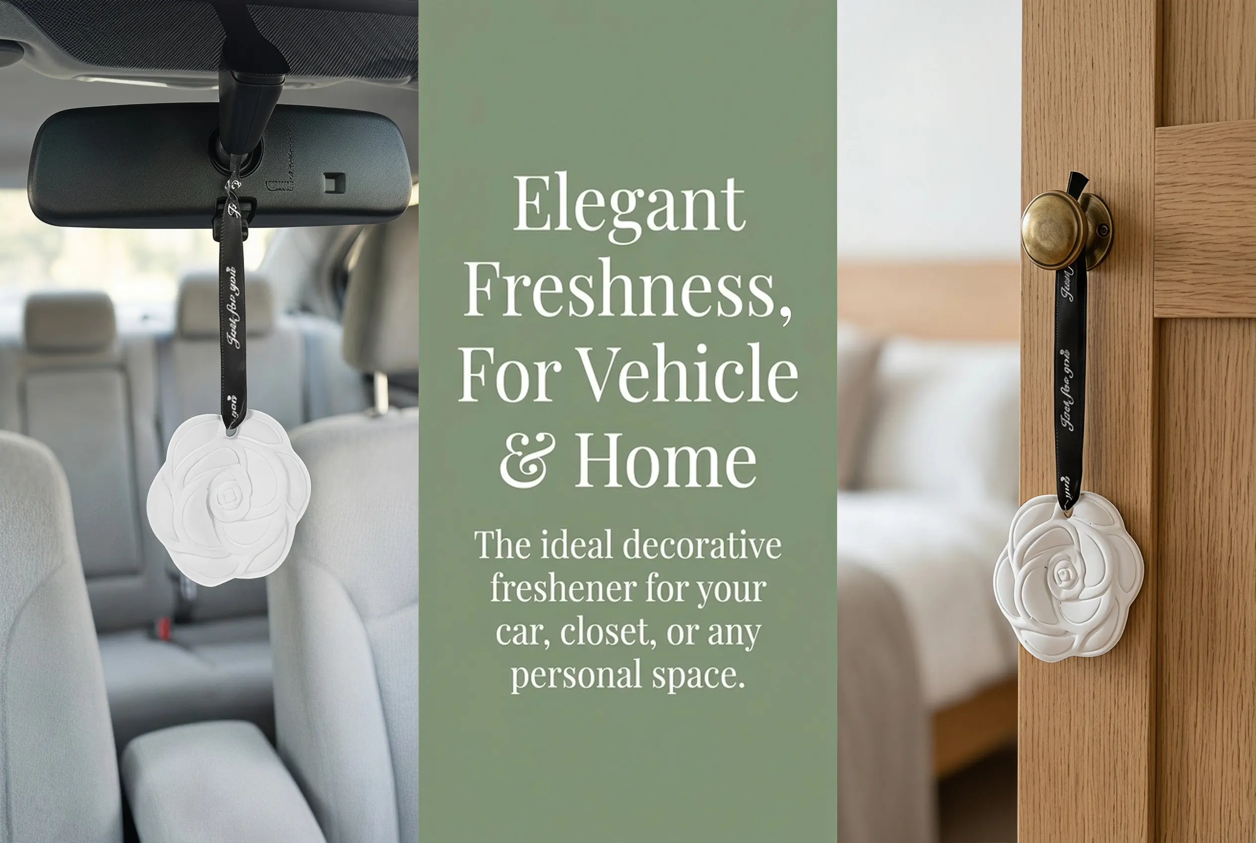 4Pcs Flower Shaped Home Aromatherapy Hanging Wardrobe Freshener Closet Deodorizer Indoor Air Freshener Car Scents