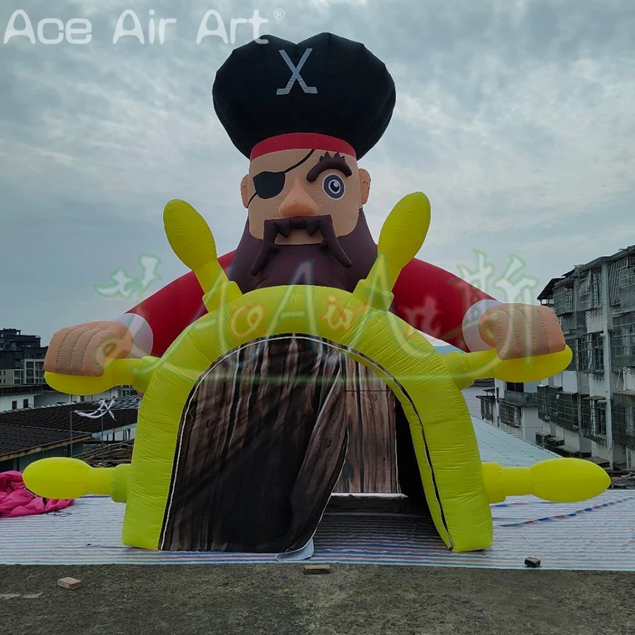 

2025 Commercial Advertising Inflatables, Giant Lifelike Inflatable Pirate Theme Tent With LED for Event