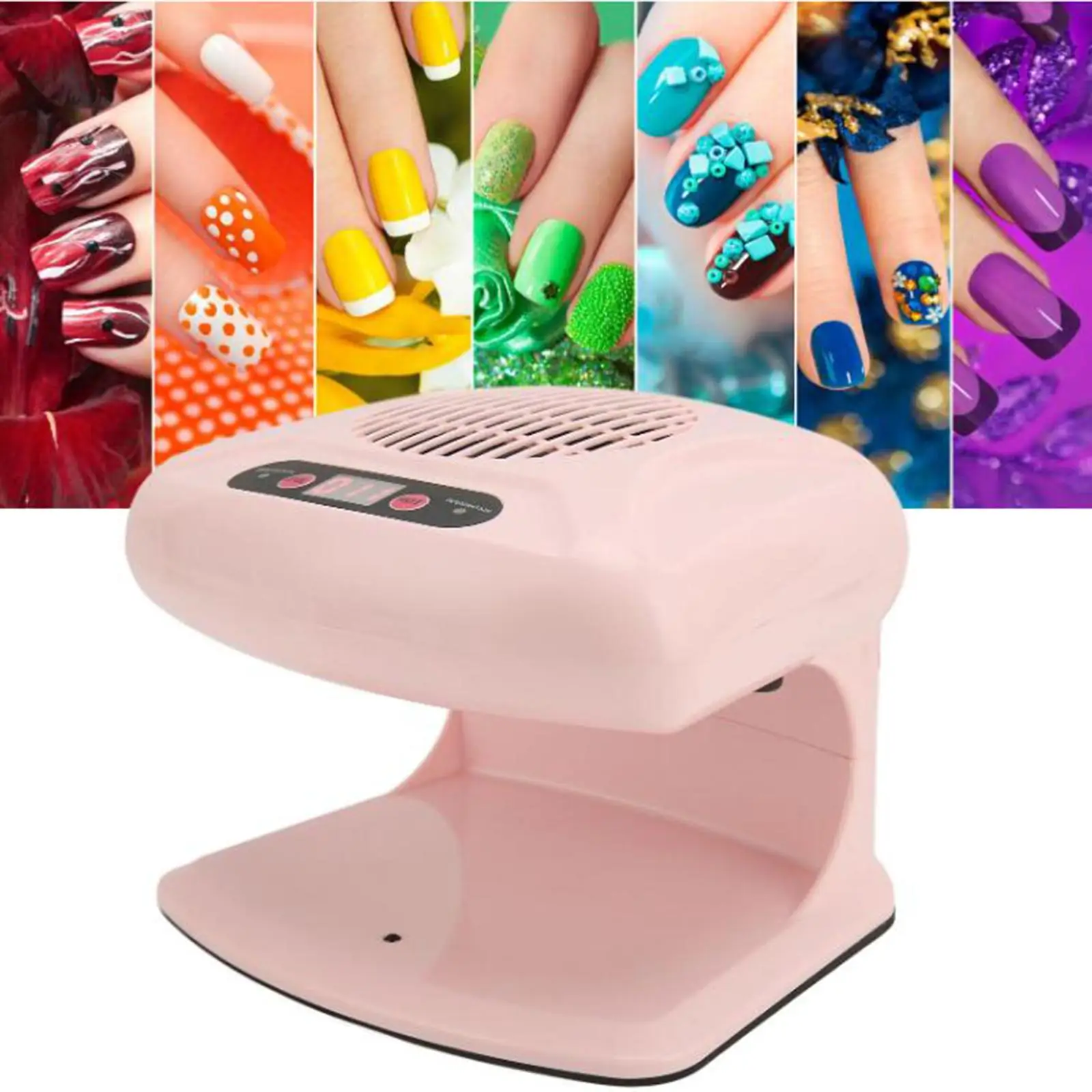 Air Nail Dryer Fan with Warm and cool wind Nail blow Dryer Machine for Fingernail Toenail Professional Salon and Home Use