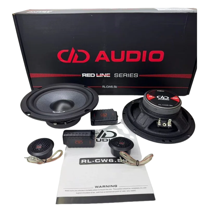 Free Shipping 1 Pair DD Audio RL-CW6.5b 6.5'' Car Speaker Coaxial Midrange Max 450Watt 4Ohm RED LINE SERIES Made In USA