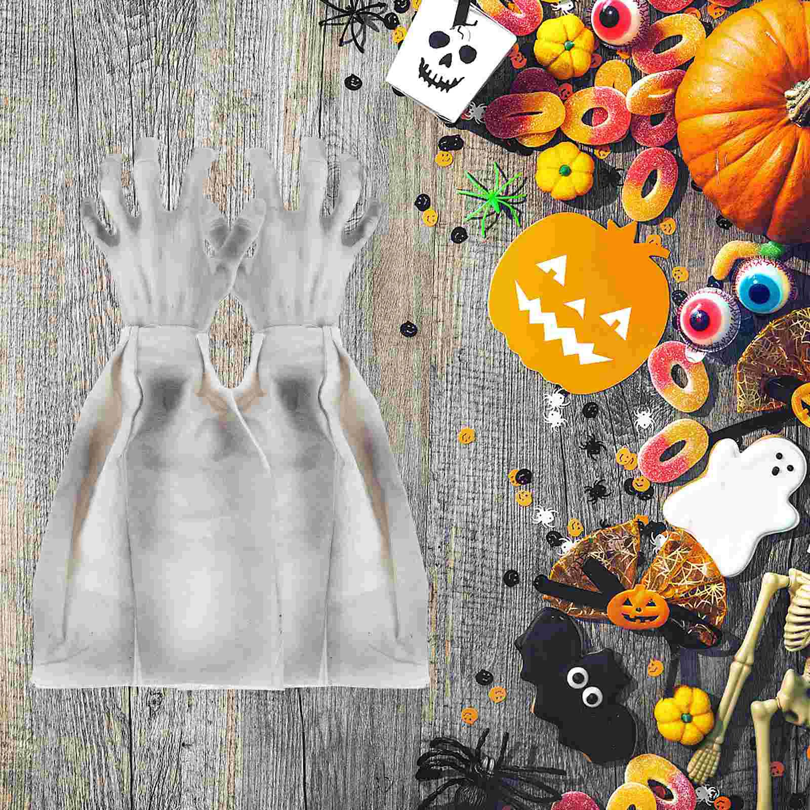 Halloween Plug Scary Ghost Hands Decor Ornament Ground Creepy Cloth Plastic Lawn Decoration Adornment