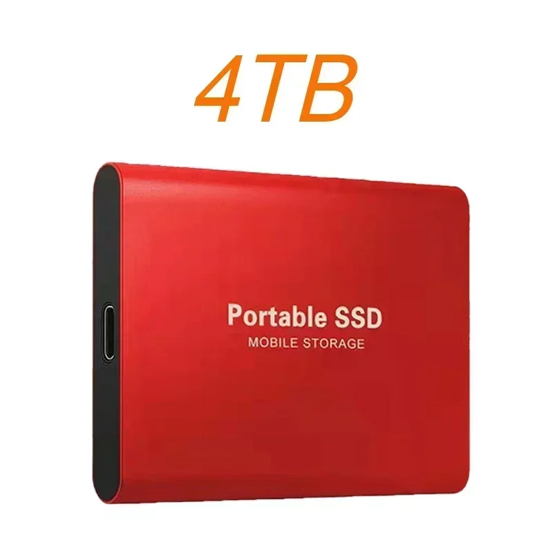 محرك الأقراص الصلبة الخارجي المحمول SSD 1 تيرا بايت 4 تيرا بايت عالي السرعة USB 3.1 Type-C واجهة القرص الصلب محرك الحالة الصلبة تخزين الشامل لأجهزة الكمبيوتر المحمول