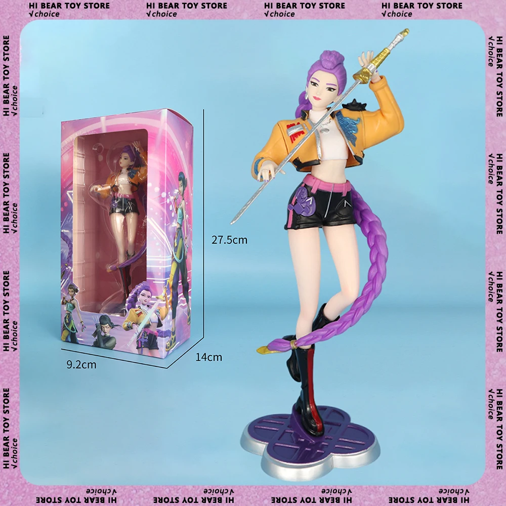 Kpop demon hunters figura rumi figuras anime mercadoria bonito menina modelo coleção estátua mesa decoração brinquedos presentes de natal