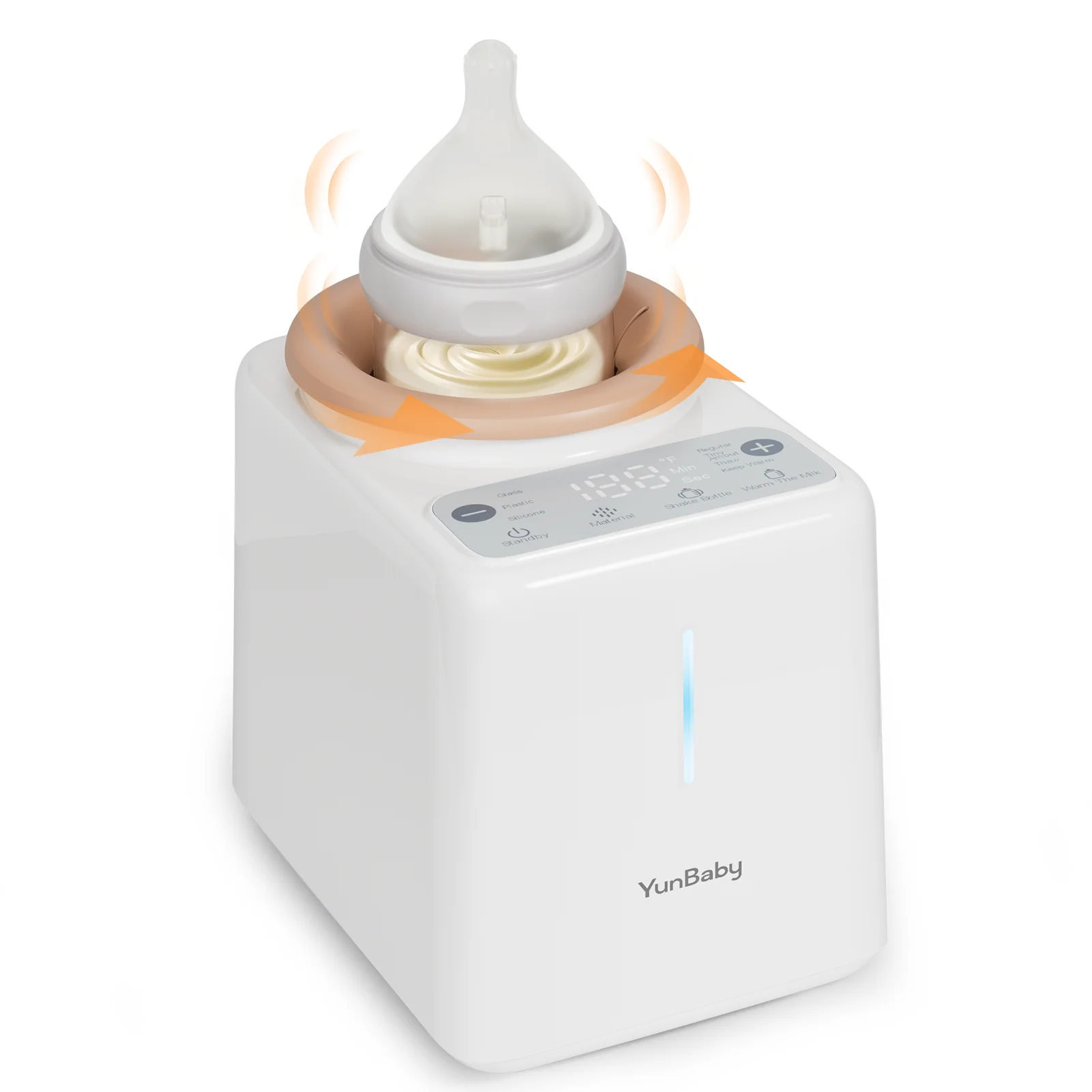 جهاز تسخين الزجاجات بدون ماء من YunBaby - تسخين سريع، دوران تلقائي، تشغيل هادئ، مدمج وسهل التنظيف #1