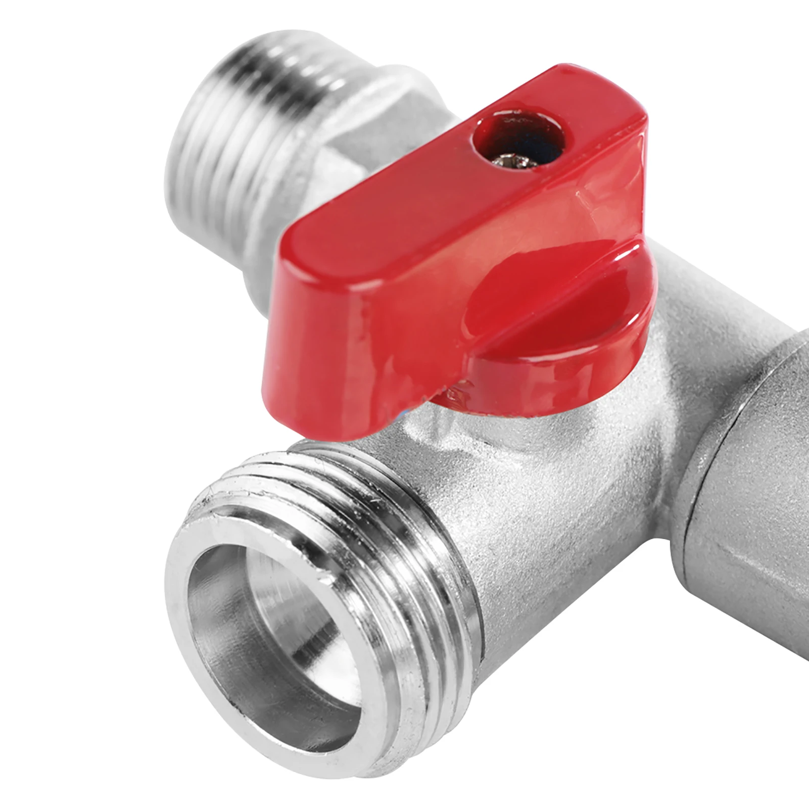 Rubinetto dell'acqua a doppia valvola da 90 gradi Rubinetto in ottone da 1/2" Attrezzo da giardino per la casa all'aperto