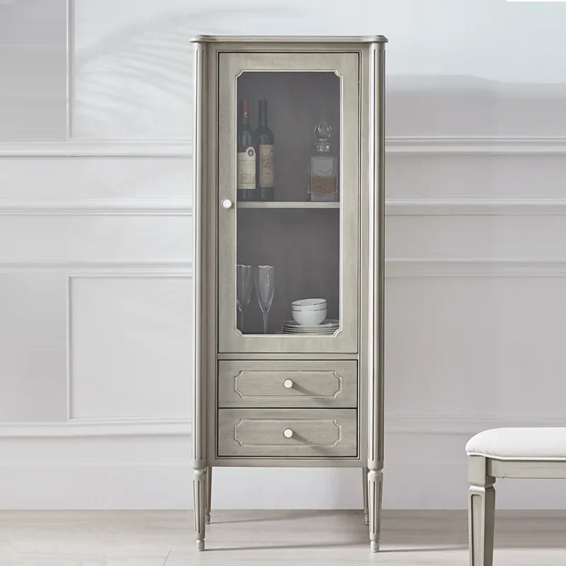 

American light luxury solid wood wine cabinet