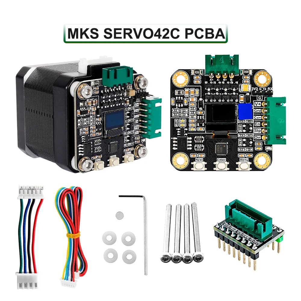 

Makerbase MKS SERVO42C PCBA MKS APT бесшумный привод, замена TMC2209 NEMA17, драйвер шагового двигателя с замкнутым циклом, запчасти для 3D-принтера с ЧПУ