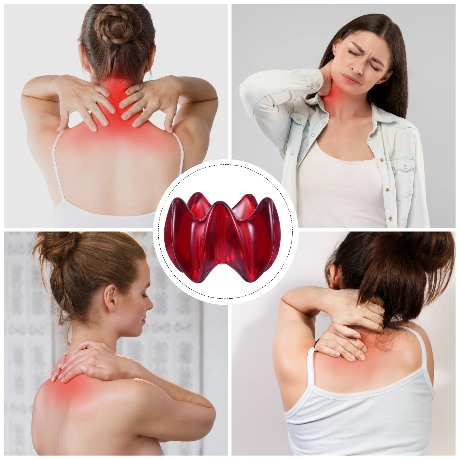 

1pc Massage Circle Gua Sha Board Resin Body Massager For Whole Body Scraping Therapy Diamond Shape Pain Relief Tool