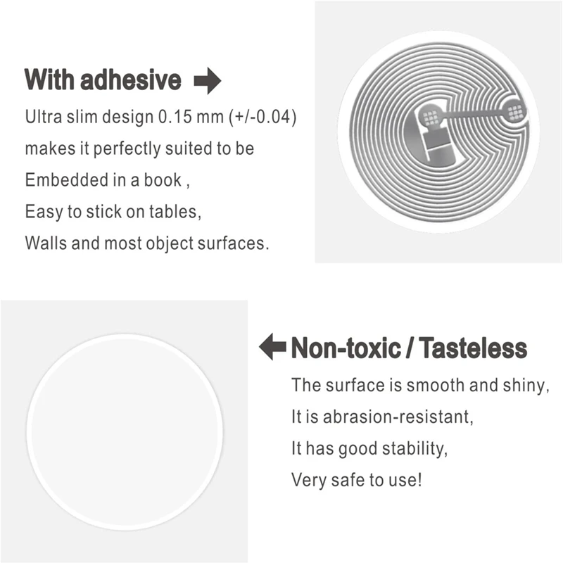 Hot ttkk nfc ntag216 aufkleber ntag216 nfc tags nfc 13,56 tag ntag216 nfc karten mhz nfc tag aufkleber bytes speicher