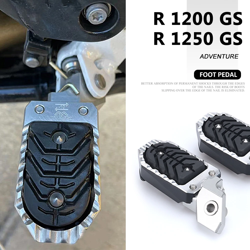 Motorcycle Accessories Foot Pegs Rests Footpegs For BMW R1200GS 2016-2019 R 1200 GS Adventure R1250GS R 1250 GS ADV 2020-2023