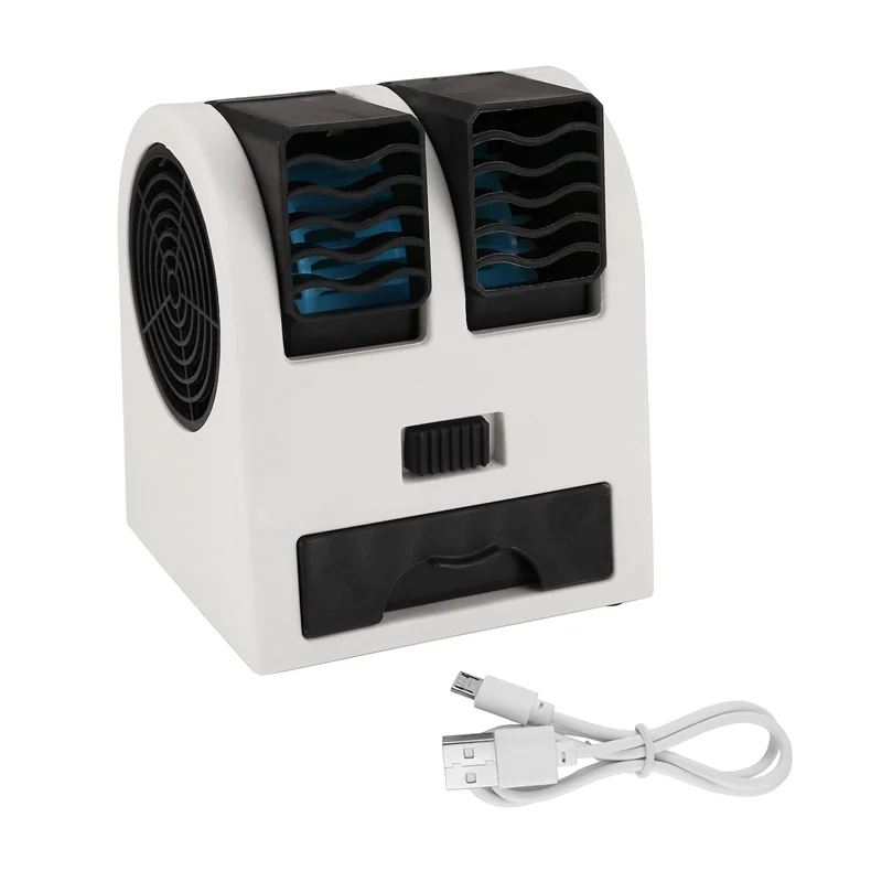 

ABVI-Mini: Портативный кондиционер 3-в-1 (вентилятор, увлажнитель, очиститель воздуха) для дома/улицы, питание от USB/батареек, тихий охладитель воздуха