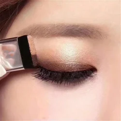 Lazy Eye Shadow Palette Korean Style Cosmetics Matte Shimmer Two Color Eyeshadow Stamp Palette with Brush Nude Makeup Set