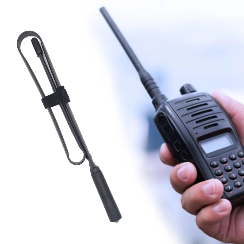 قابلة للطي 72 سم هوائيات التردد المزدوج للاستخدام في الهواء الطلق عشاق راديو الهواة والمستكشفين 136-174 ميجا هرتز ، 400-520 ميجا