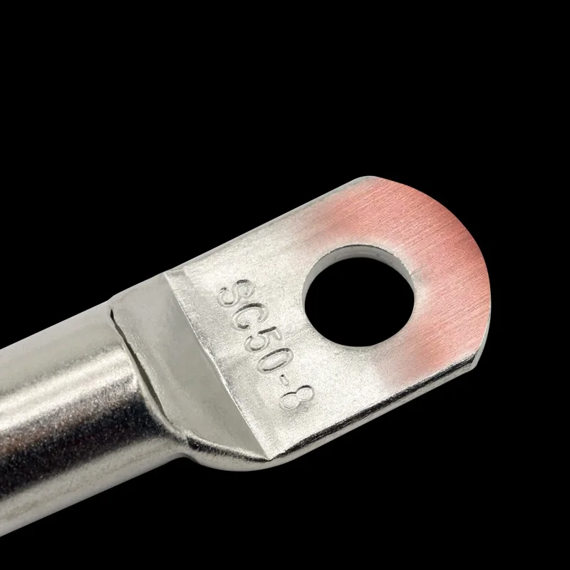 SC Type Wire Nose Terminal SC6 SC10 SC16 SC25 Crimp Cable Connector Copper Battery Block Lugs Hole 6mm 8mm 10mm 12mm - view 3
