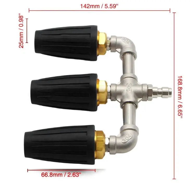 Nozzles High Pressure Jet Black Turbo Nozzle Innovative Turbo Technology Robust Construction Material Nozzles High