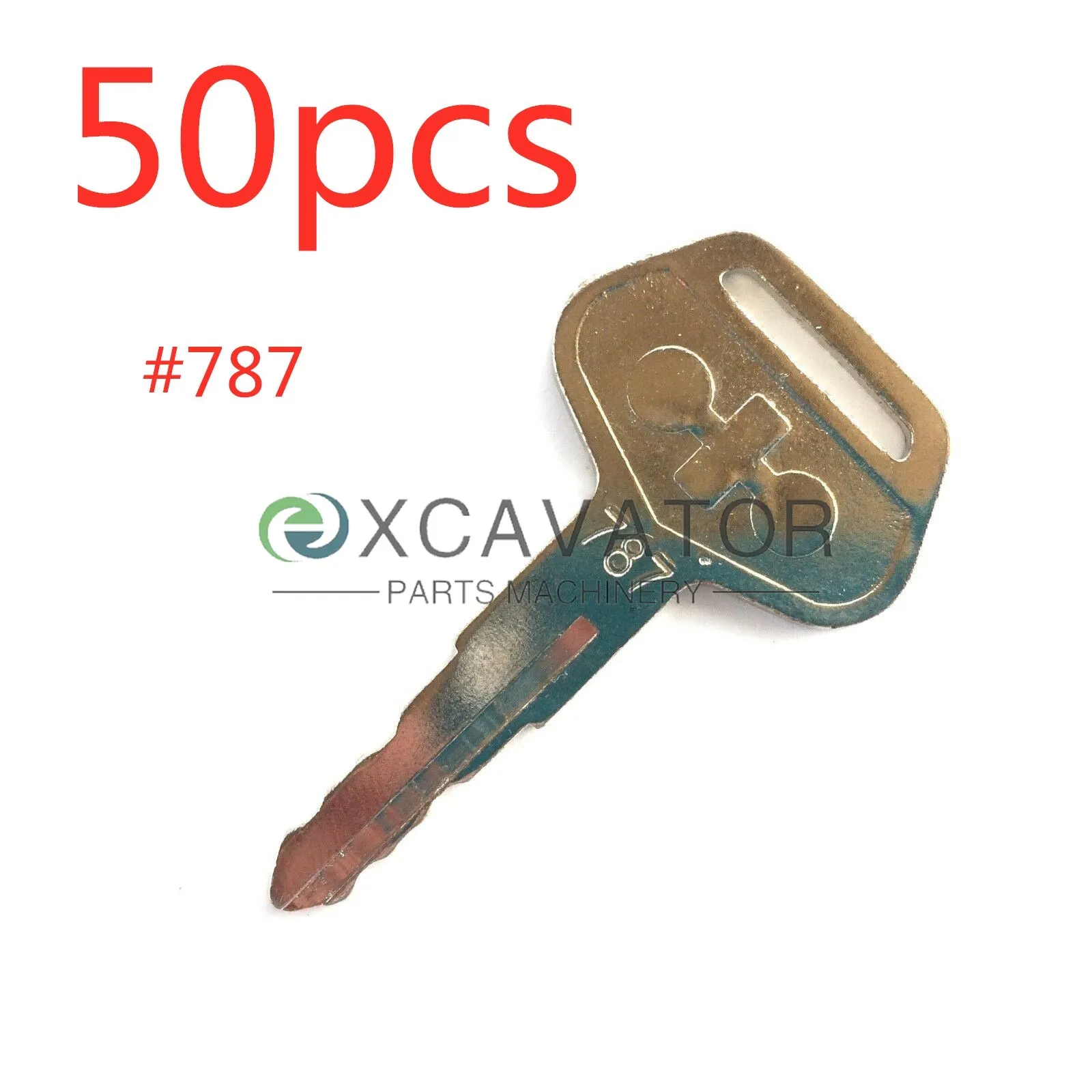 50pc For Heavy Equipment 787 Key Excavator Dozer Loader Backhoe Starter