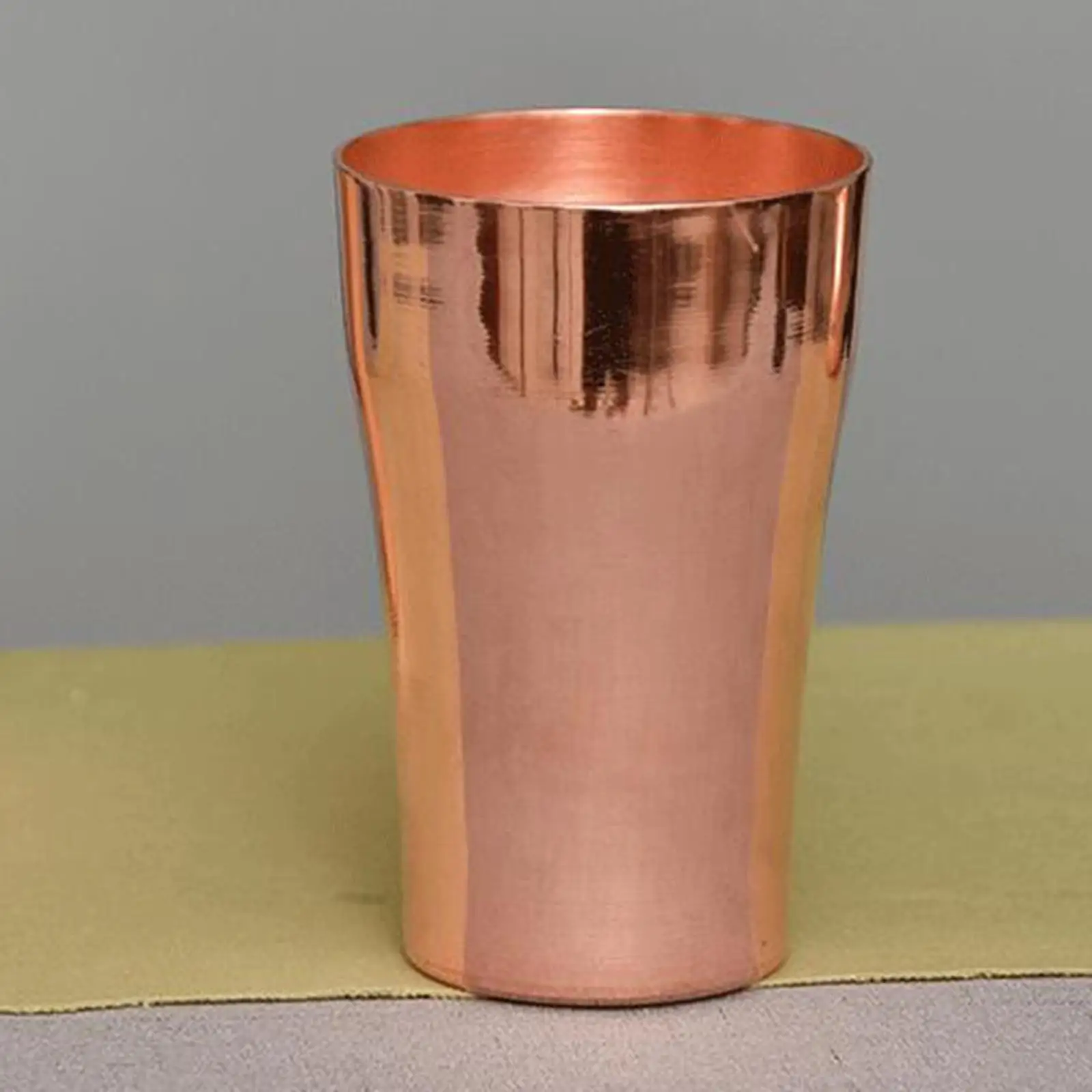

400ml Pure Copper Cup Handcrafted Coffee Dosing Mug Metal Tea Cup Beautiful Design for Office or Home Use