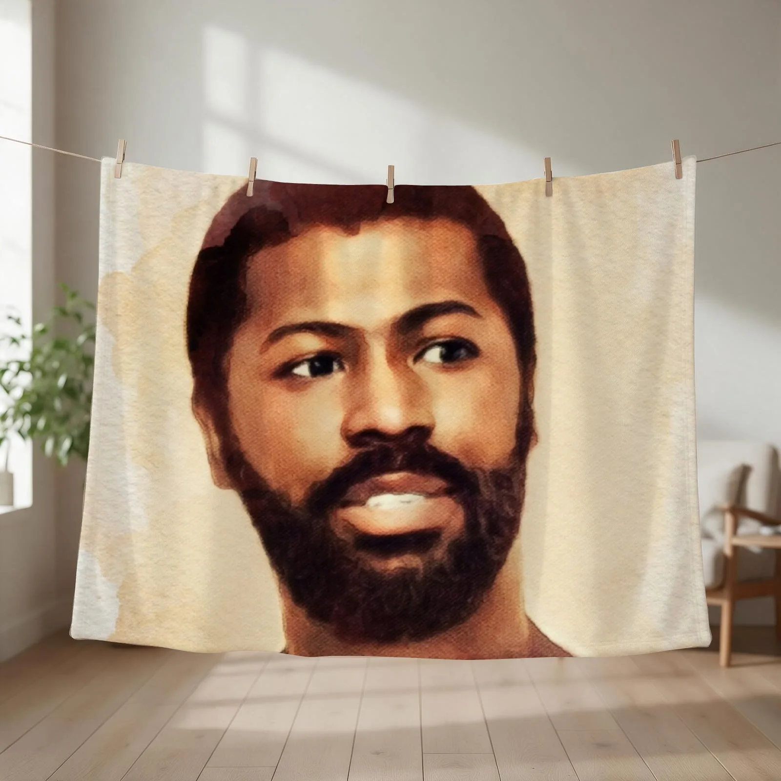 Teddy Pendergrass, Music Legend Throw Blanket couch cozy soft plush fuzzy picnic outdoor blanket