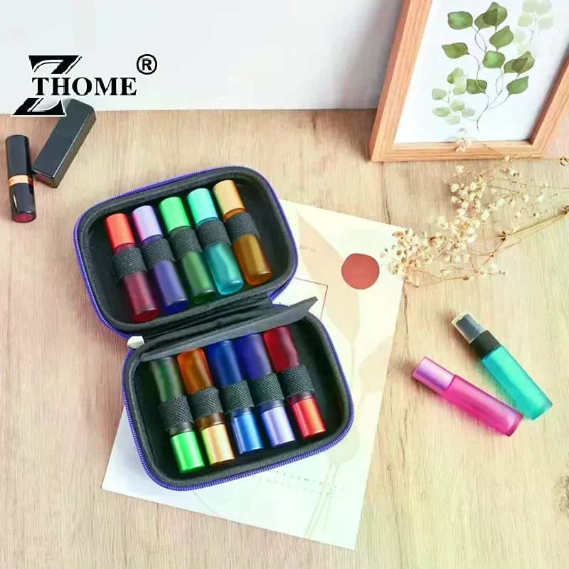 10 Slots Of 10ML-15ML Universal Essential Oil Storage Bag Aroma Oil Bottle Organizer Travel Carrying EVA Box Makeup Case