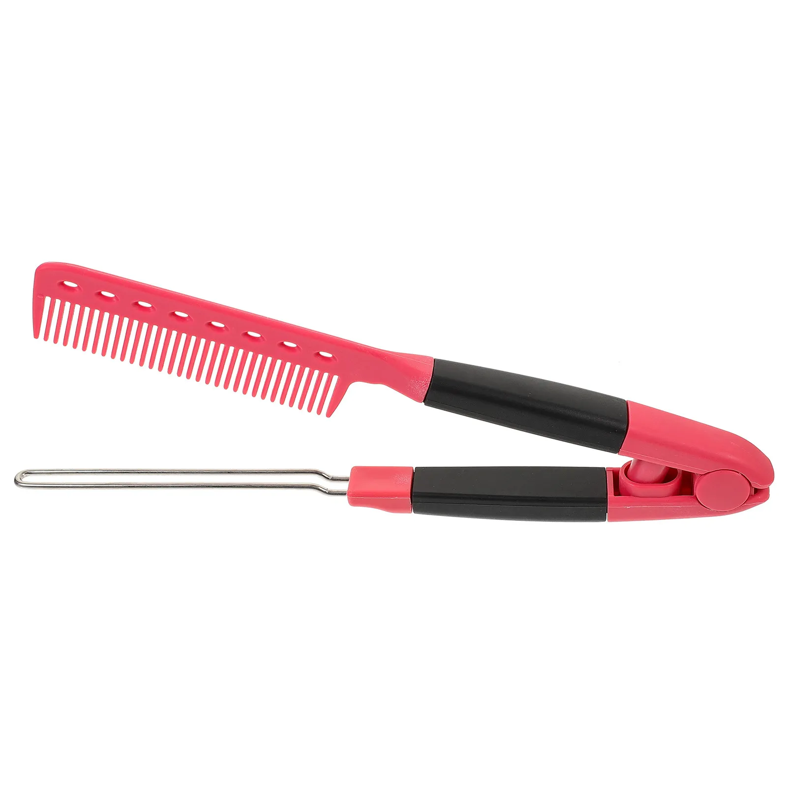 

Salon Hair Comb Straightening Tool Professional Hair Straightener with Comfortable Grip Smooth Natural Results Home Travel Use