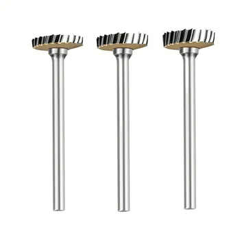 1pc tipo t arquivo rotativo de aço tungstênio haste redonda fresa bit entalho cortador ferramenta rotativa bit para escultura em pedra gravura