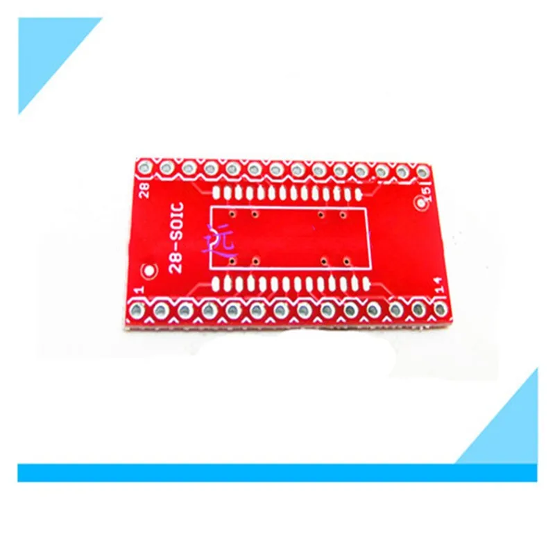 Плата адаптера чипа SOP28 SMD для линейного DIP от 1,27 до 2,54 мм