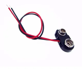 100 шт., 9 В, защелкивающийся разъем для аккумулятора, держатель провода