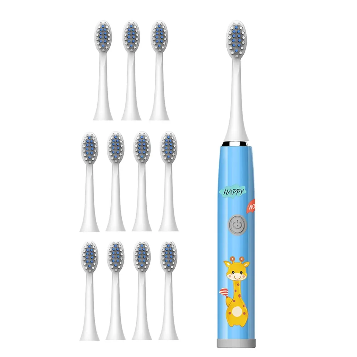 Children\'s Electric Toothbrush Colorful Cartoon Deer Series Children\'s Soft-Bristled Cleaning Brush (Battery Not Included)