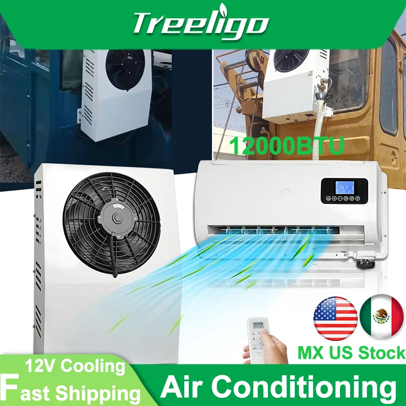 

Air Conditioning 12V Truck Split Air Conditioner Electric Parking AC Unit For Tractor Cab Truck Camper Van Caravan Motor home