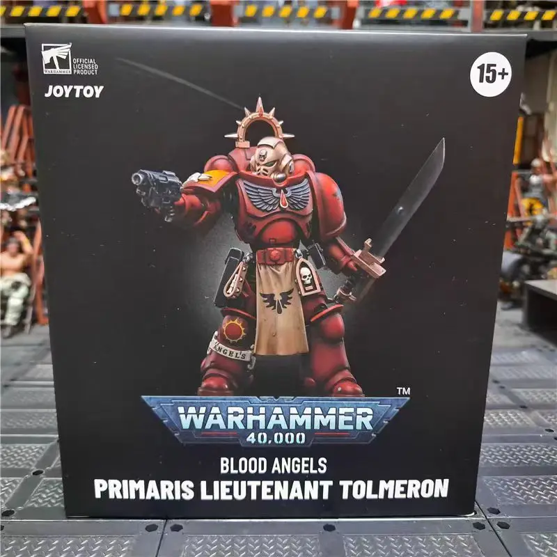 【재고 있음】오리지널 JOYTOY 워해머 40K 블러드 엔젤스 프리마리스 어드주안트 토메론 1/18 액션 피규어 모델 장난감 선물 컬렉션