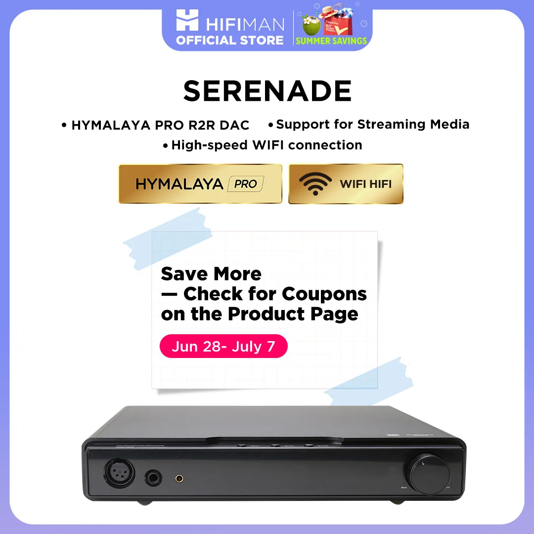 HIFIMAN SERENADE WiFi DAC/ヘッドフォンアンプ HYMALAYA PRO R2R DAC ストリーミングメディア対応 高速WIFI接続