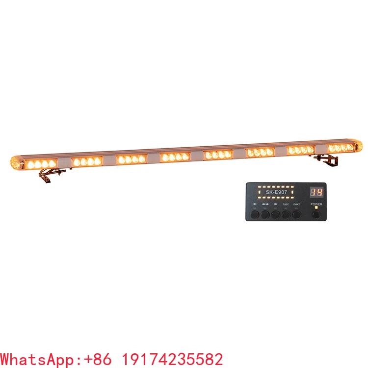 

Amber LED Strobe Light Bar For Emergency Vehicles Durable Roof-Mount Warning Light For Cars, Trucks & Off Road Vehicles