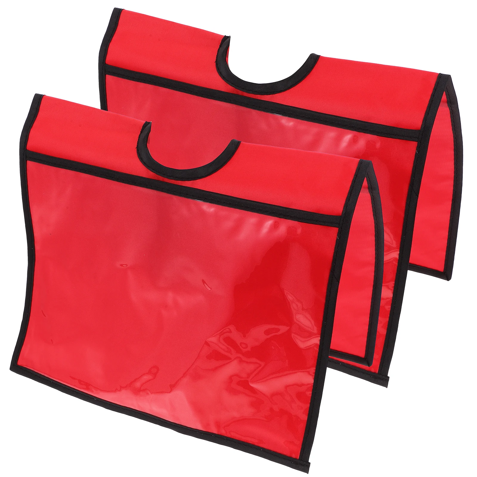 2Pcs Traffic Traffic Cone Sleeves With Pocket Warning Sign Covers PVC PE Material Pocket Outdoor Caution Cone