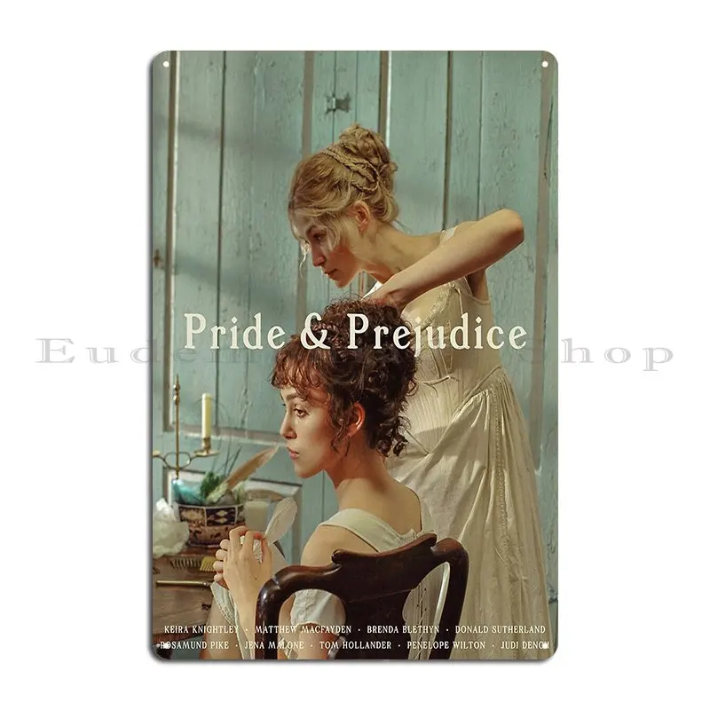 Pride And Prejudice Movie Poster Metal Plaque Designs Cinema Living Room PaintingWall Decor Tin Sign Poster