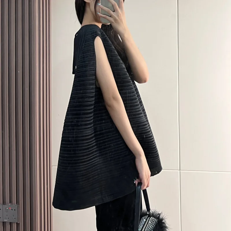 YFPF Mode Off Schulter Design Plissee Bluse Für Frauen Rollkragen Einfarbig Lose Pullover Tops Casual 2025, Sommer 3A302