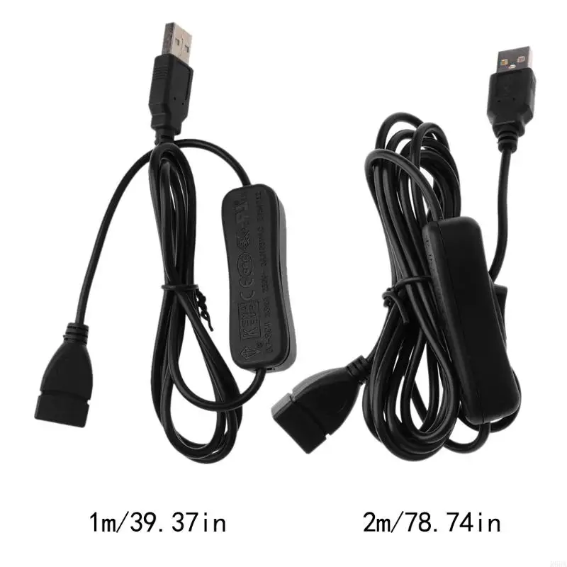 R66A USB 2.0 Extender Cord Male для женщин с выключенным выключателем для PC USB