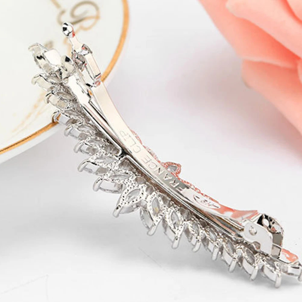 

Elegant Clips Rhinestone Flower Design Wedding Party Accessories Women Girls Hair Pins Barrette Headdress Bride Headwear Hair